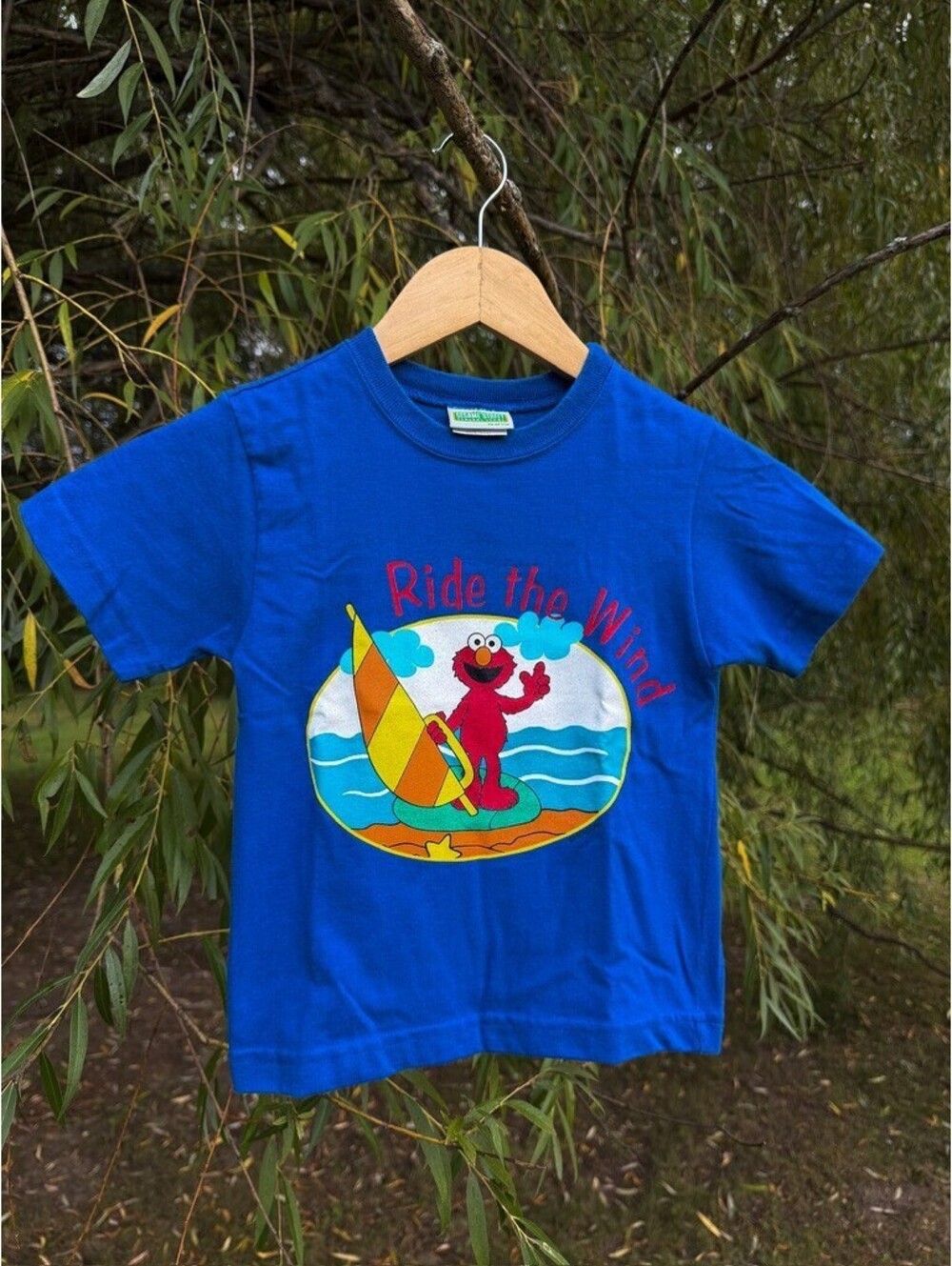 Vintage Sesame Street Elmo T-Shirt Size 4T Blue